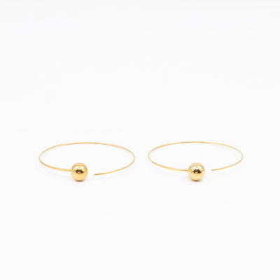 Phoebe Philo Dot Hoop Gold Earrings