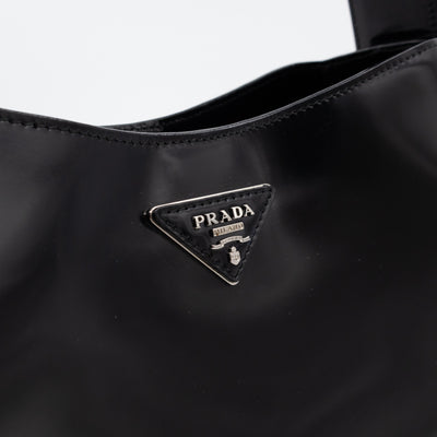 Tote Bag Brushed Black Leather