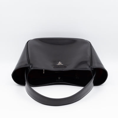 Tote Bag Brushed Black Leather