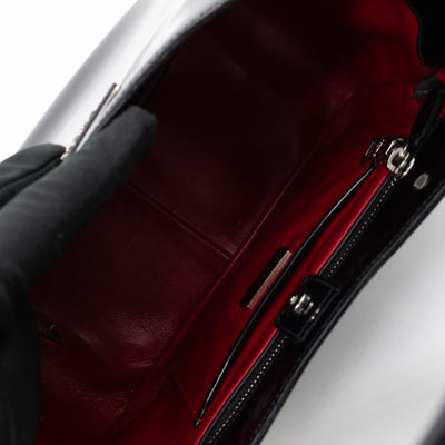Tote Bag Brushed Black Leather