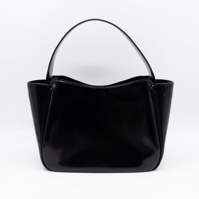 Tote Bag Brushed Black Leather