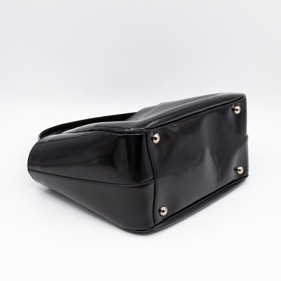 Tote Bag Brushed Black Leather