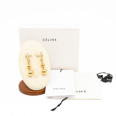 Phoebe Philo Dot Straight Gold Earrings