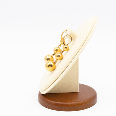Phoebe Philo Dot Straight Gold Earrings
