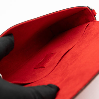 Pochette Felicie Red Epi Leather