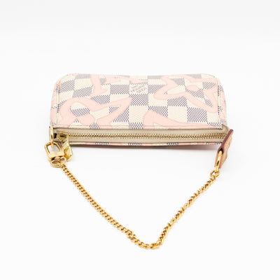 Mini Pochette Accessoires Damier Azur Tahitienne