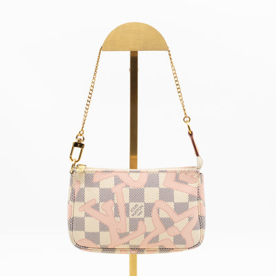 Mini Pochette Accessoires Damier Azur Tahitienne
