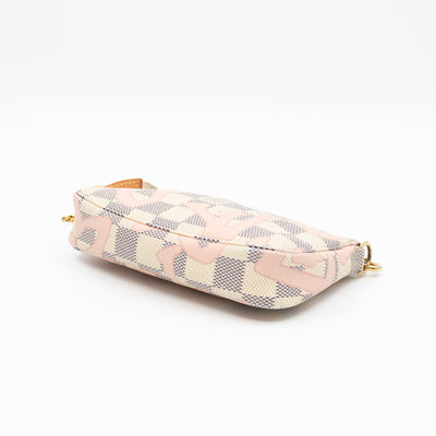 Mini Pochette Accessoires Damier Azur Tahitienne