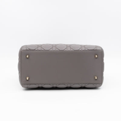 Lady Dior Medium Grey Leather
