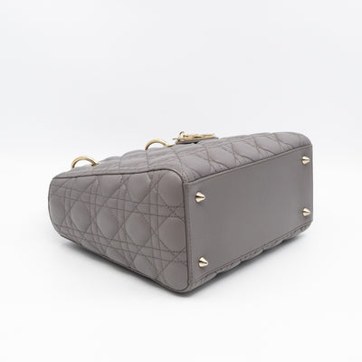 Lady Dior Medium Grey Leather