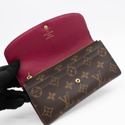 Emilie Wallet Monogram Fuchsia
