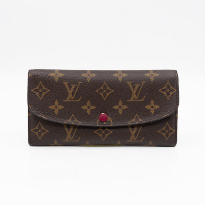 Emilie Wallet Monogram Fuchsia
