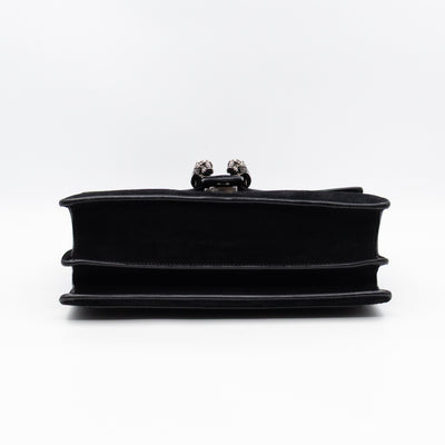 Dionysus Medium Black Suede Leather