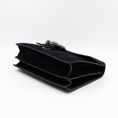 Dionysus Medium Black Suede Leather