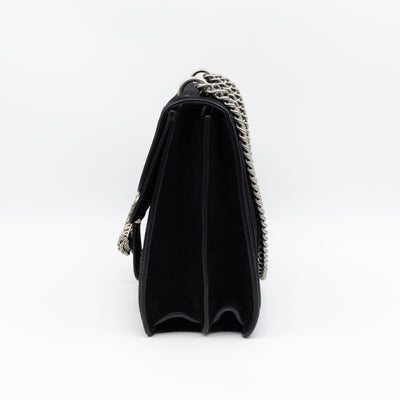 Dionysus Medium Black Suede Leather