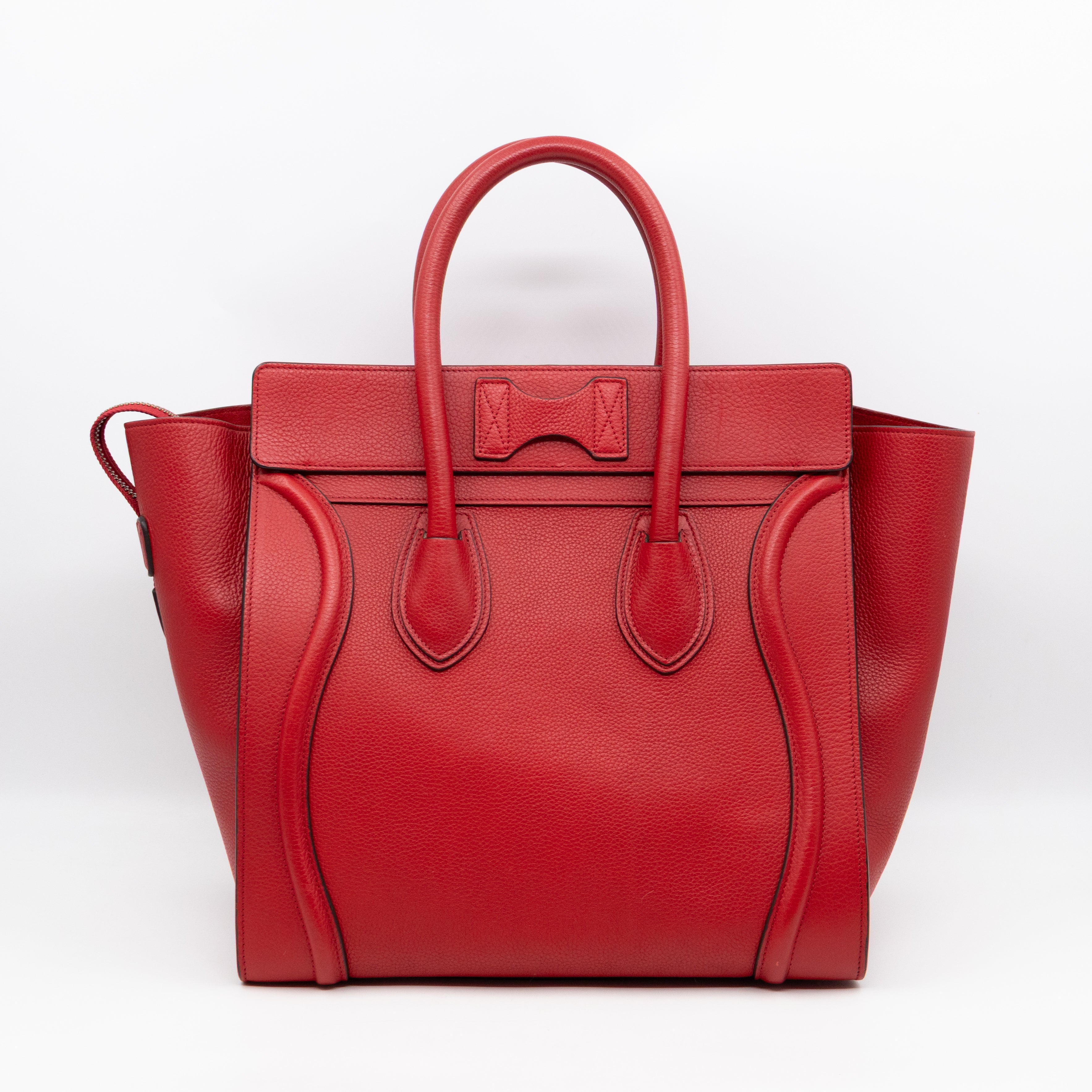 Mini Luggage Red Leather