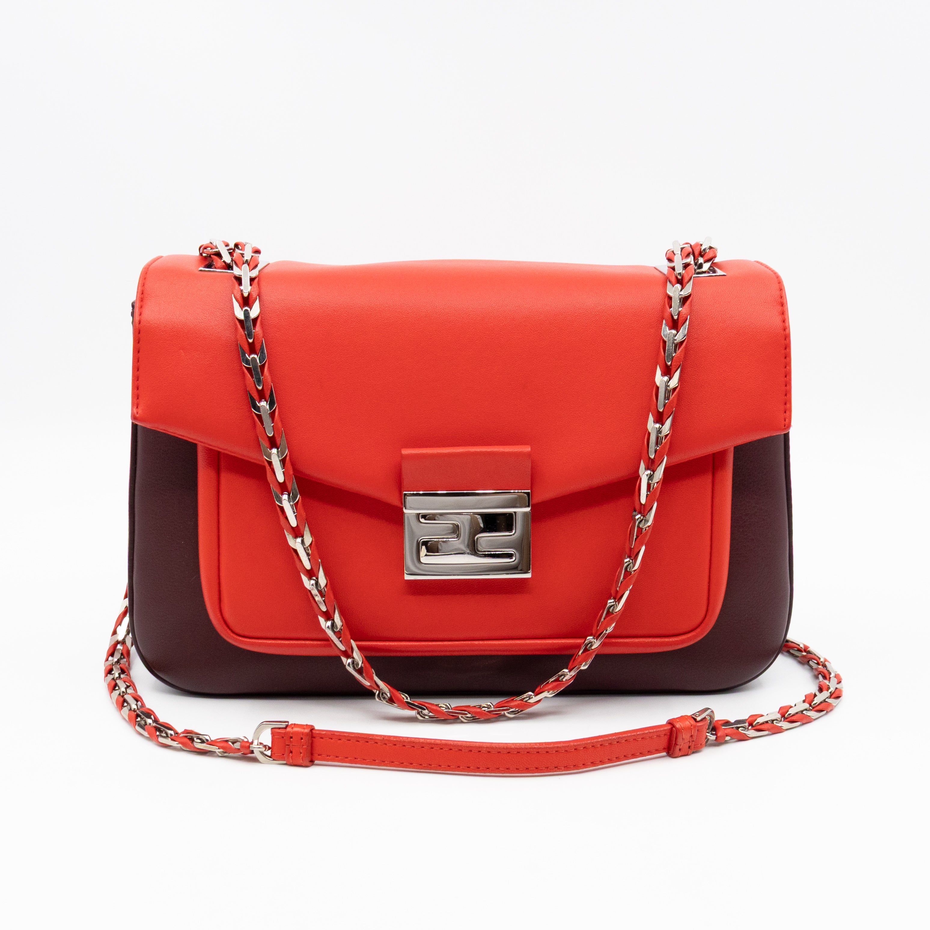 Be Baguette Red & Burgundy Nappa Leather