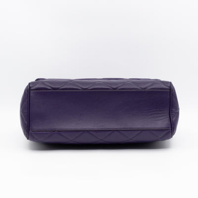 Miss Kate Quilted Purple Leather