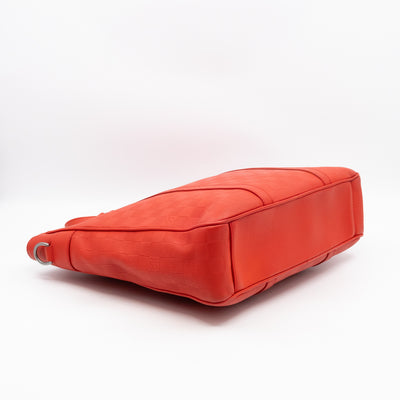 Tadao PM Tote Bag Red Damier Infini Leather