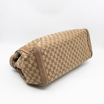 Large GG Running Bag Brown GG Supreme Canvas