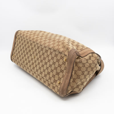 Large GG Running Bag Brown GG Supreme Canvas