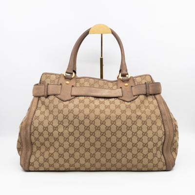 Large GG Running Bag Brown GG Supreme Canvas