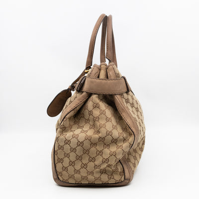 Large GG Running Bag Brown GG Supreme Canvas