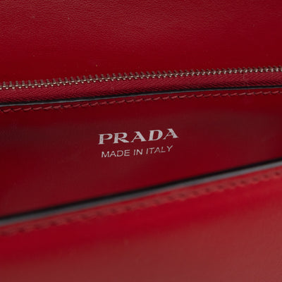 Elektra Studded Small Crossbody Bag Red Leather