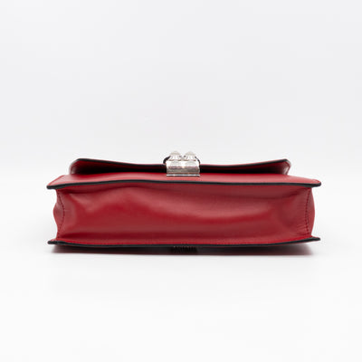 Elektra Studded Small Crossbody Bag Red Leather
