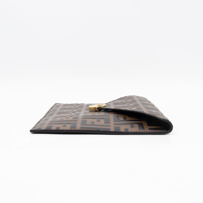 FF Diamonds Flat Pouch FF Brown Leather