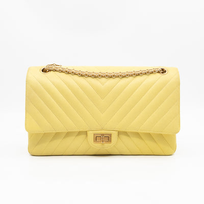 2.55 Reissue 226 Double Flap Bag Yellow Leather