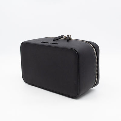 Vanity Case Black Saffiano Leather