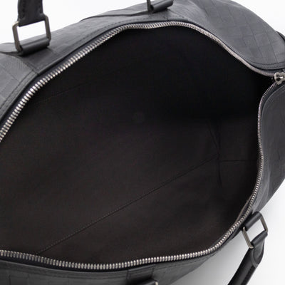 Keepall 55 Bandouliere Onyx Damier Infini Leather