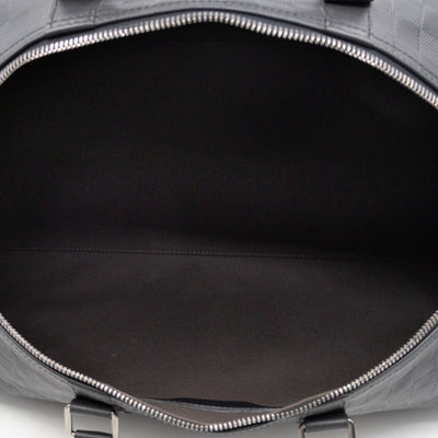 Keepall 55 Bandouliere Onyx Damier Infini Leather