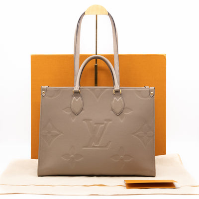 Onthego MM Dune Monogram Empreinte