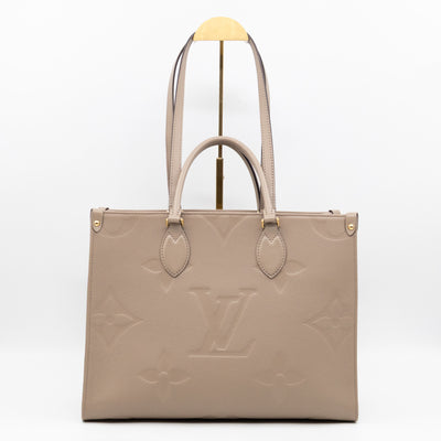 Onthego MM Dune Monogram Empreinte