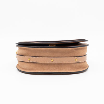 Small Nile Bracelet Bag Rose Beige Leather