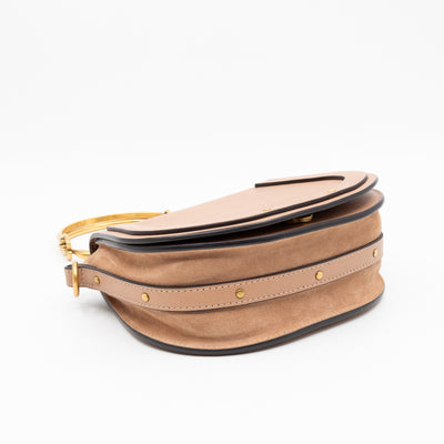 Small Nile Bracelet Bag Rose Beige Leather