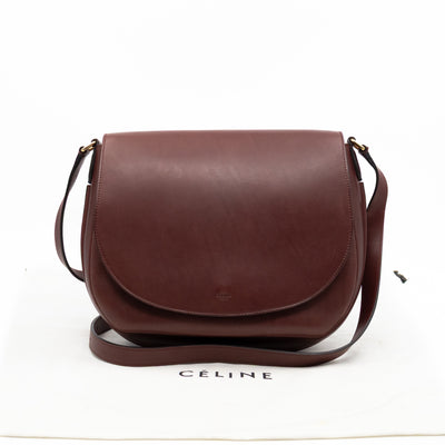 Trotteur Messenger Bag Burgundy Leather