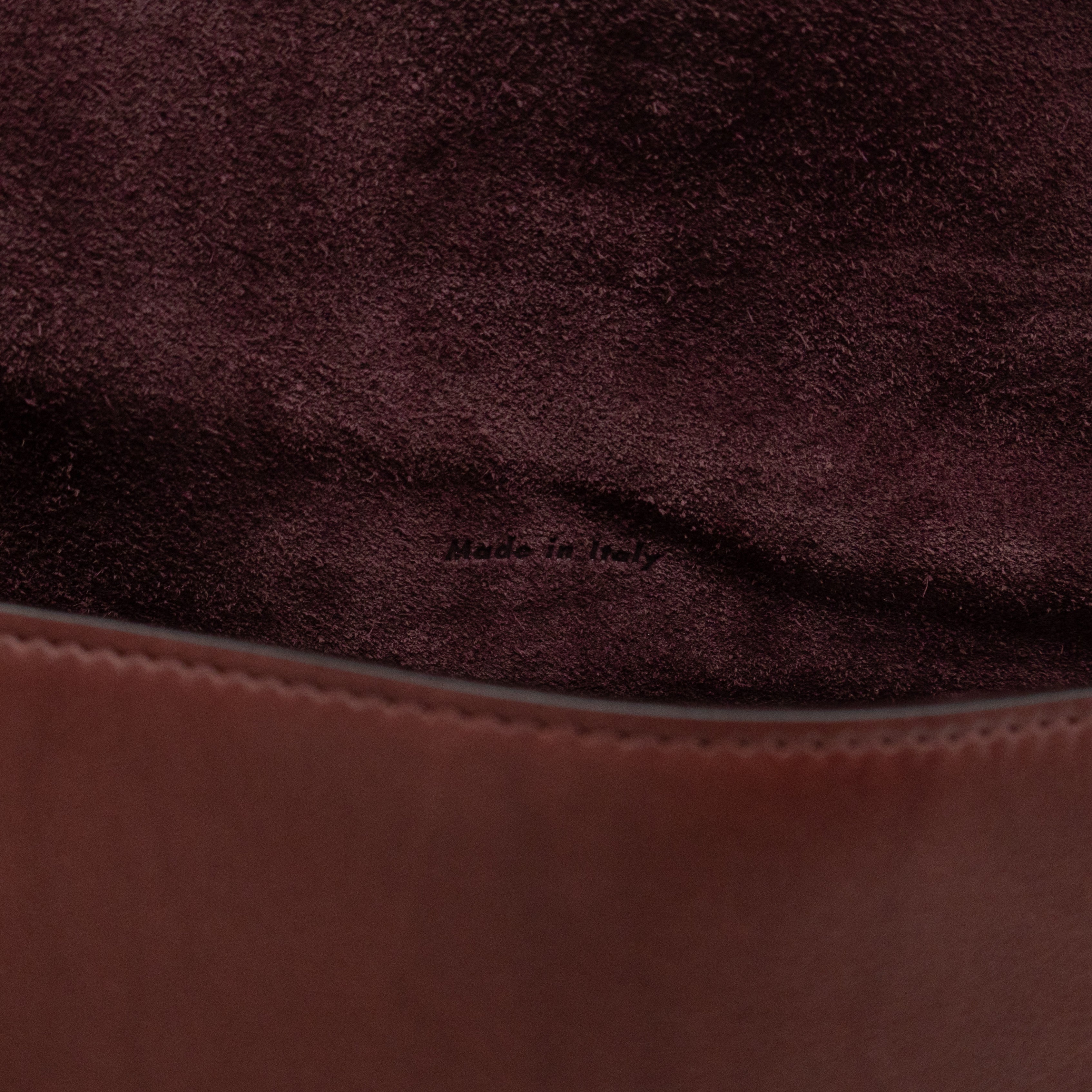 Trotteur Messenger Bag Burgundy Leather
