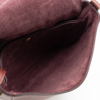 Trotteur Messenger Bag Burgundy Leather