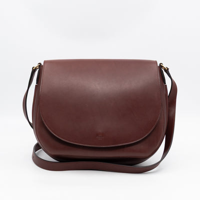Trotteur Messenger Bag Burgundy Leather