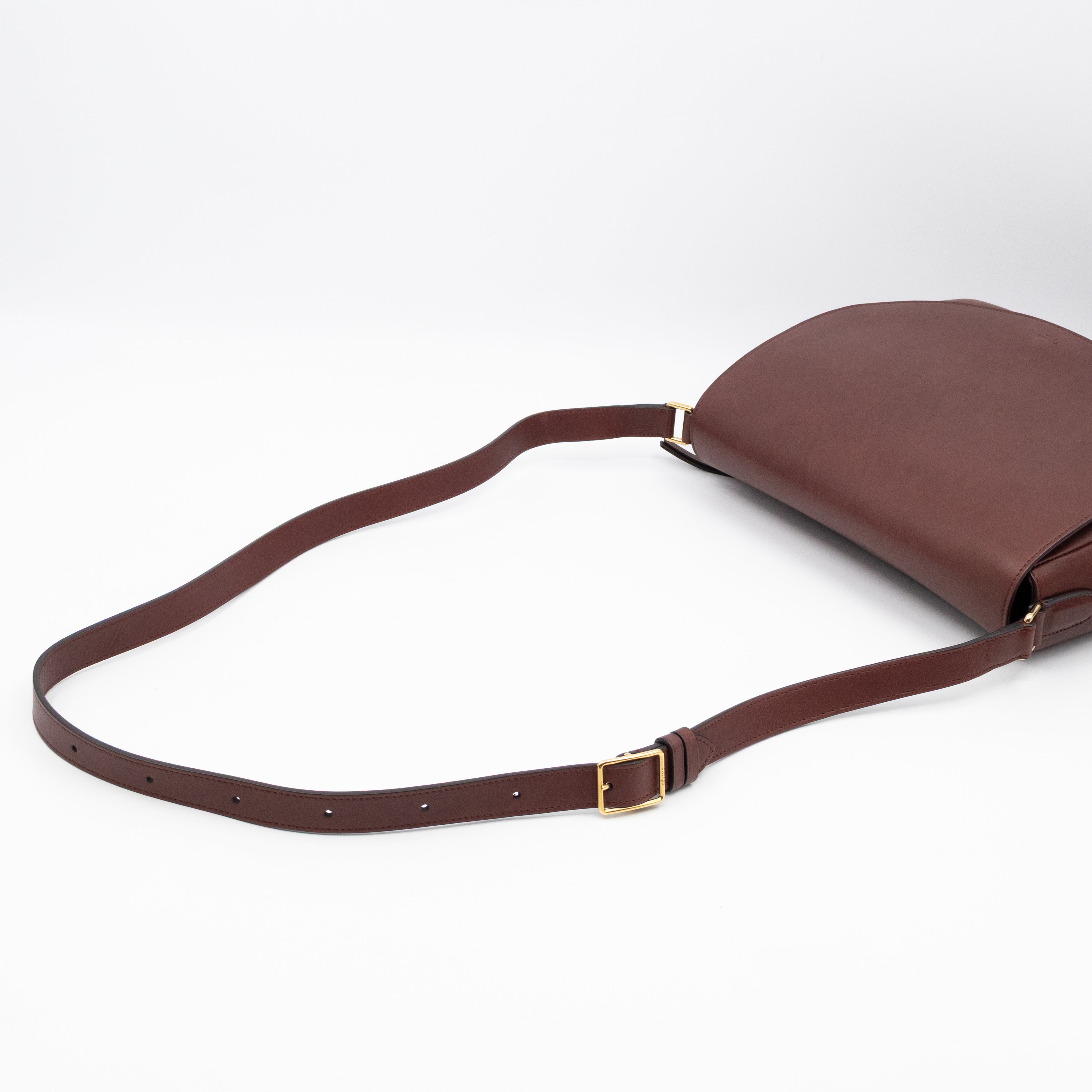 Trotteur Messenger Bag Burgundy Leather