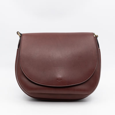 Trotteur Messenger Bag Burgundy Leather