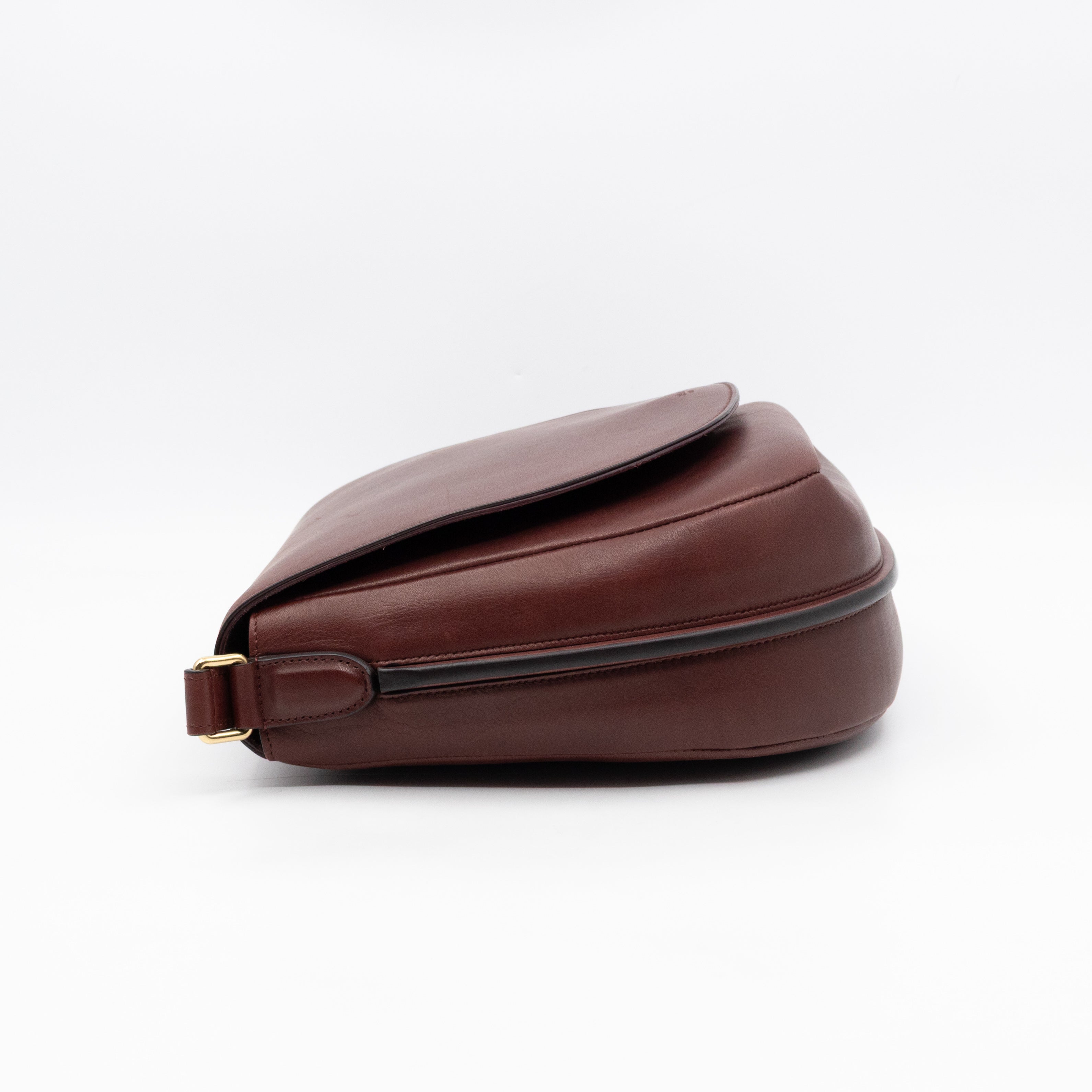 Trotteur Messenger Bag Burgundy Leather