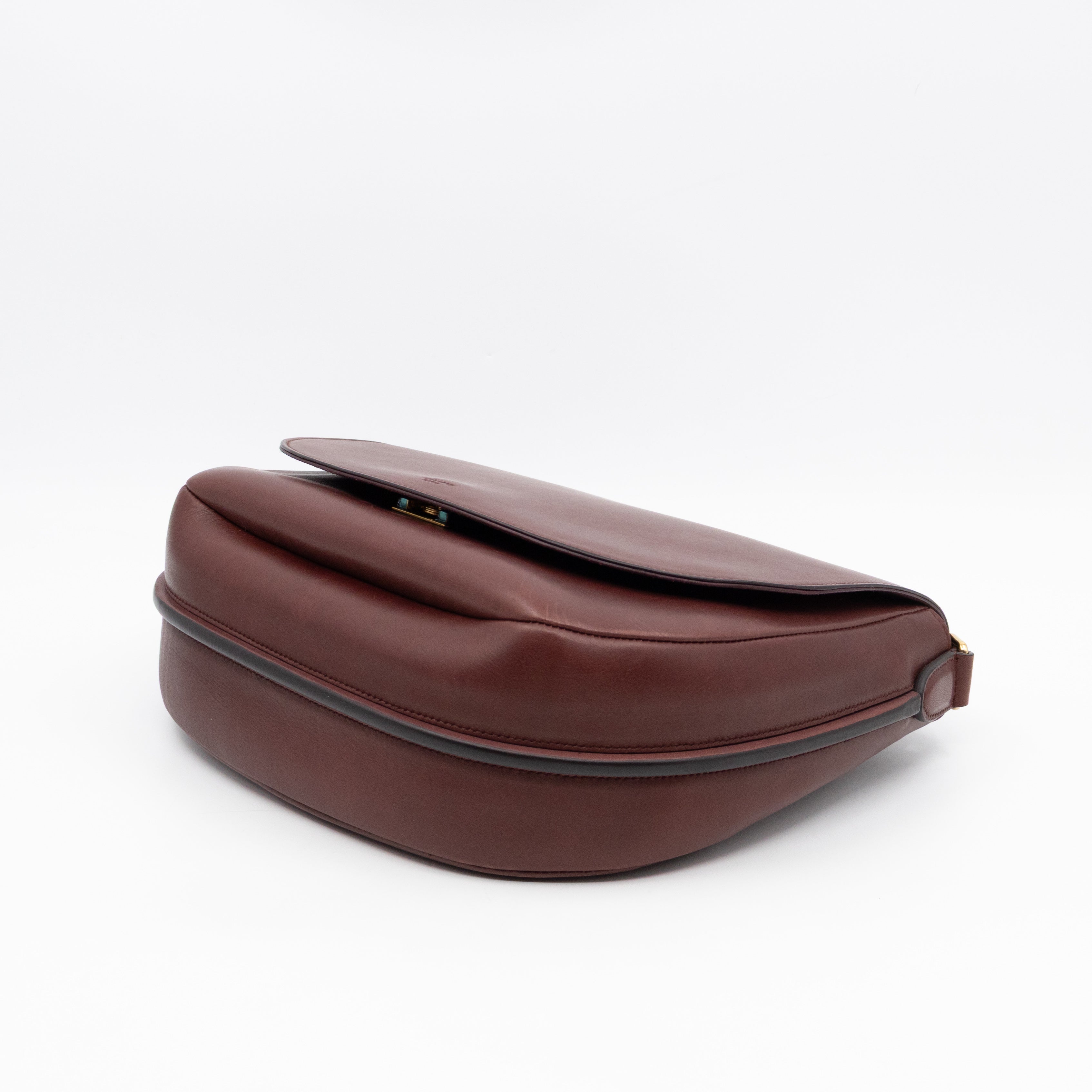 Trotteur Messenger Bag Burgundy Leather