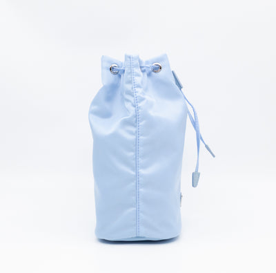 Re-Nylon Mini Pouch Light Blue Fabric