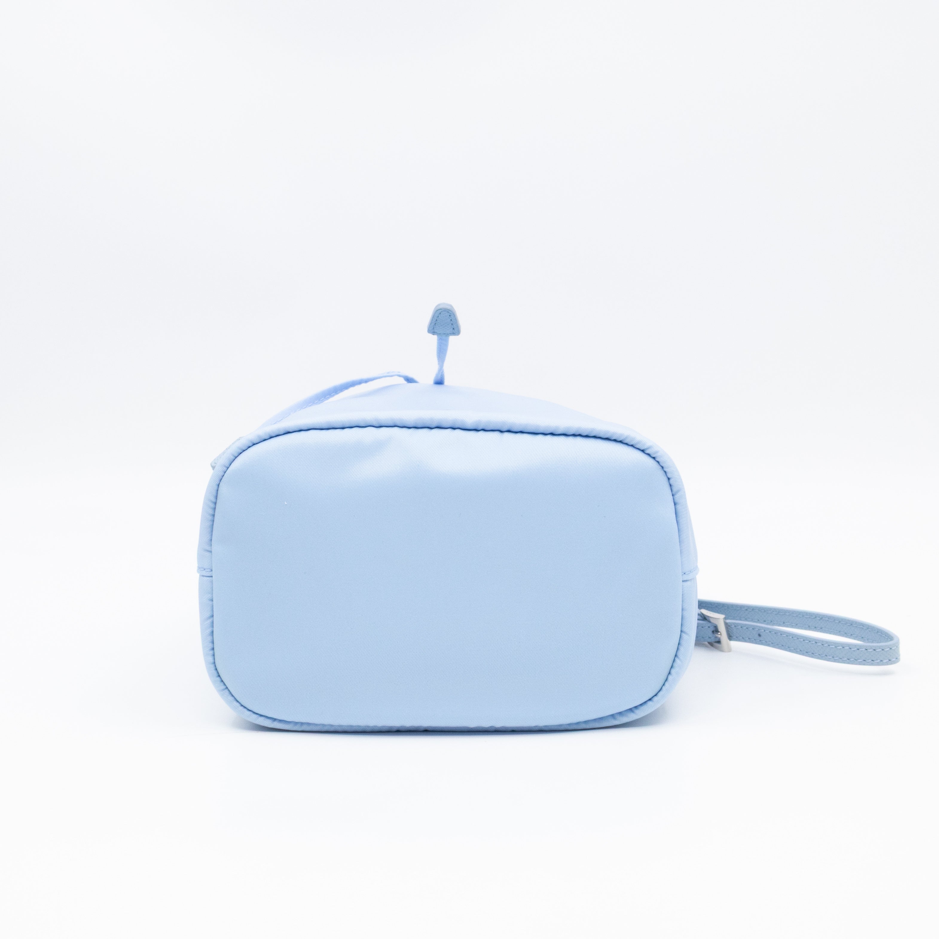 Re-Nylon Mini Pouch Light Blue Fabric
