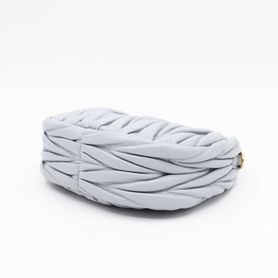 Wander Mini Hobo Bag Cornflower Matelassé Nappa Leather
