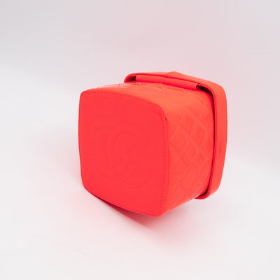 Vanity Case Minaudiere Pink Patent Leather